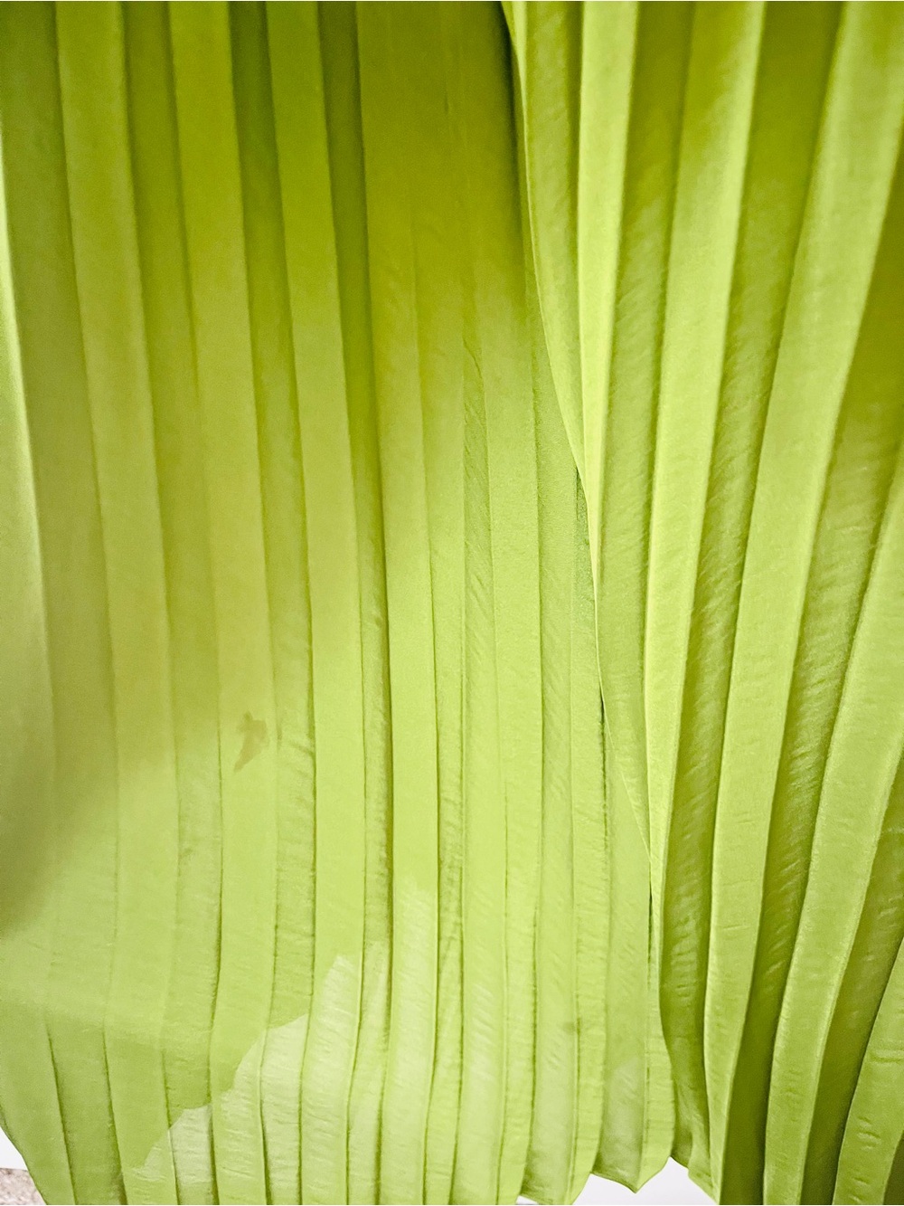 Joseph Ribkoff Pleated Satin Midi Dress — Greenery (Small) - Picture 9 of 9